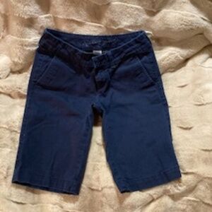 women's [ junior] size 1 Bermuda shorts, dark blue